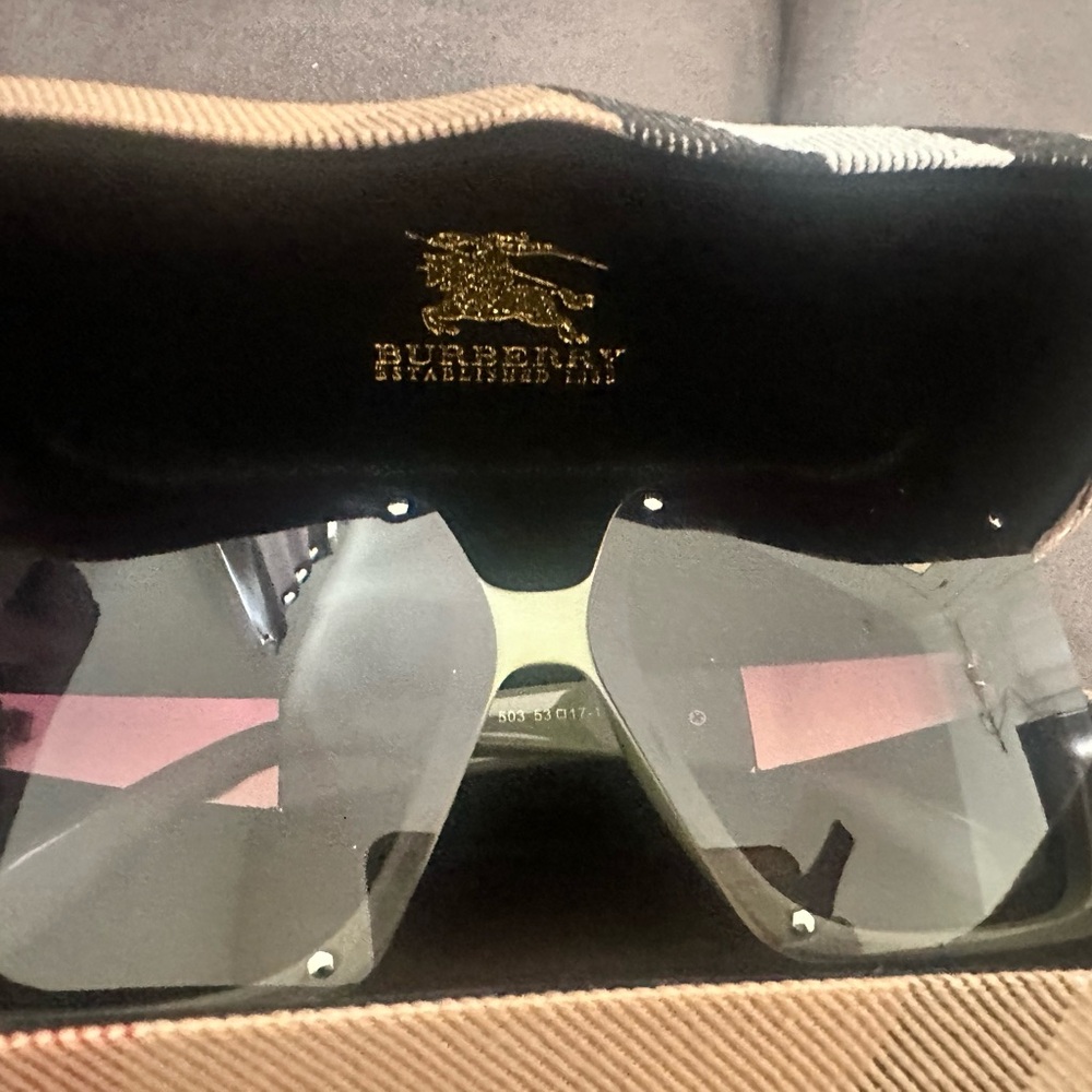 Burberry Black and Gold Sunglasses